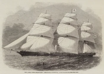 Neue bewaffnete Schraubendampfyacht Immacolata Concezione, gebaut für Seine Heiligkeit den Papst